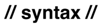 Syntax Solutions